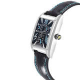 FOCE Multifunction Blue Dial Leather Strap Watch For Men-F971GS-BLUE