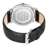 FOCE Multifunction Black Dial Leather Strap Watch For Men-F989GSL-BLACK