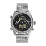 FOCE Chronograph Digital Black Dial Metal Belt Watch for Men - F924GSM