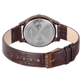 FOCE Analog Brown Dial Leather Strap Watch For Women-FS-L-47-BROWN