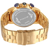 FOCE Chronograph Grey Dial Metal Belt Watch For Men-F914GGM-GOLD