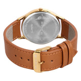 FOCE Analog Brown Dial Leather Strap Watch For Men-FC-G-42-BRGD