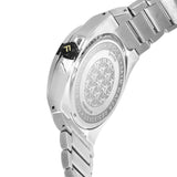 FOCE Multifunction White Dial Metal Belt Watch For Men-F828GSSM-White