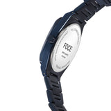 FOCE Analog Blue Dial Metal Belt Watch For Men-FC11644GBL4