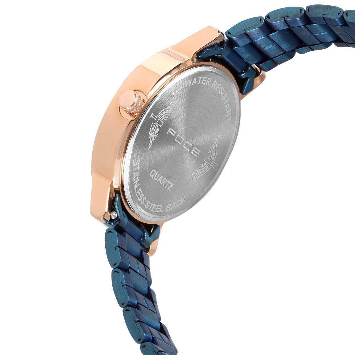 FOCE Chronograph Blue Dial Metal Belt Watch For Men-F914GSM-BLUE – Foce  India