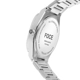 FOCE Analog Blue Dial Metal Belt Watch For Men-FC11644GGR4