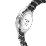 FOCE Multifunction Grey Dial Ceramic Belt Watch For Men-FC11648GGR3