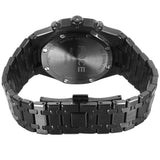 FOCE Chronograph Black Dial Metal Belt Watch For Men-FC11643GB8-BLACK