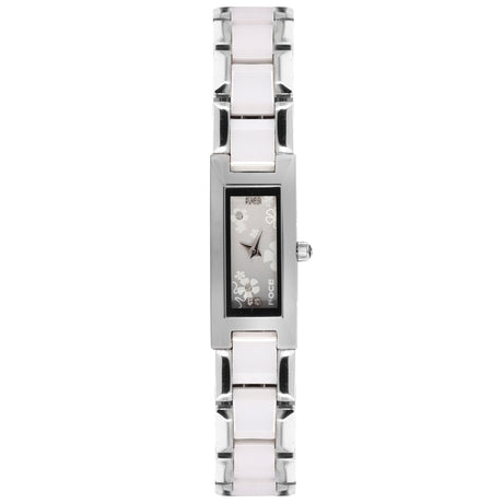 FOCE Analog White  Dial Metal Watch For Women- F390LS101-WHITE