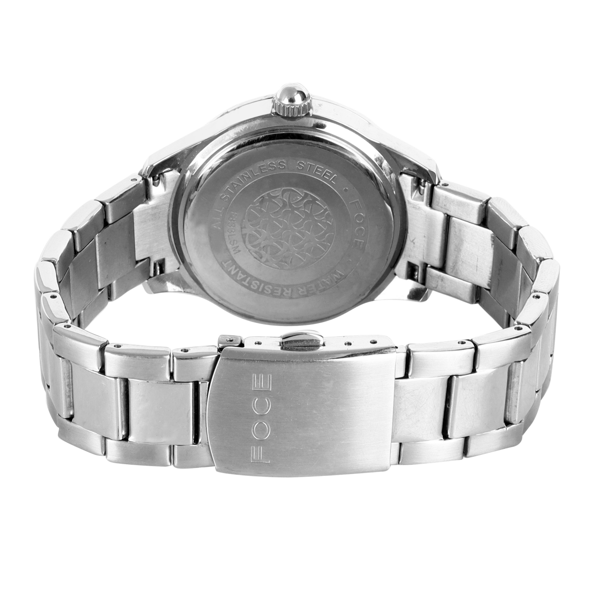 FOCE Multifunction White Dial Metal Belt Watch For Women-F833LSM-WHITE