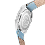FOCE Analog Light Blue Dial Leather Strap Watch For Women-F778LSL-BLUE