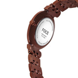 FOCE Analog Brown Dial Metal Belt Watch For Women-FC11651LBR6