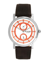 Multifunction Dual-Tone(Red-White) Leather Strap
