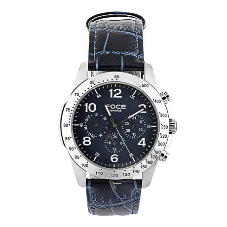FOCE Chronograph Blue Dial Leather