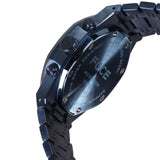 FOCE Chronograph Blue Dial Metal Belt Watch For Men-FC11643GBL4