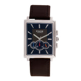 FOCE Multifunction Blue Dial Leather Strap Watch For Men-F729GSL
