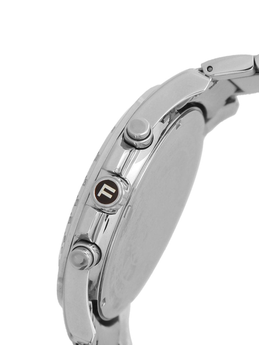 FOCE Chronograph White Dial Metal Belt Watch For Men-F832GSSM-WHITE