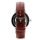 Brown Dial Leather Strap Watch 