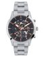 FOCE Multifunction Silver Wrist Watch for Men, Blue Dial, Metal Strap, Separate Day, Date & Hour, Sapphire Glass, Model FC11647GGR3