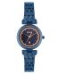 FOCE Multifunction Blue Diamond Studded Wrist Watch for Women, Dark-Blue Dial, Metal Strap, Separate Date, Sapphire Glass, Model FC11653LBL4