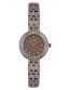 FOCE Silver Diamond Studded Wrist Watch for Women, Grey Dial, Metal Strap, Sapphire Glass, Model FC11654LGR3