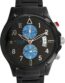 FOCE Multifunction Black Dial Leather Strap Watch For Men-FS01BBM-BLUE