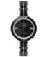 FOCE Analog Black Dial Metal Belt Watch for Women-F348LSM-BLACK
