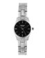 FOCE Analog Black Dial Metal Belt Watch for Women-[F496LSM-BLACK]