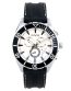 FOCE Chronograph Silver Wrist Watch for Men, White Dial, Black Silicon Strap, Separate Day & Date, Model FS04TBR- White