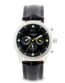 FOCE Chronograph Black Dial Leather Strap Watch for Men-F944GSL-BLACK