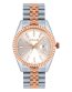 FOCE Rose Golden/Silver Multifunction Wrist Watch for Men, White Dial, Metal Strap, Separate Date, Sapphire Glass, Model FC11641GRT5