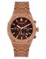 FOCE Multifunction Metallic Brown Wrist Watch for Men, Dark-Brown Dial, Metal Strap, Separate Day, Date & Hour, Sapphire Glass, Model FC11643GBR6
