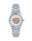 FOCE Men's Silver Automatic Watch with White Skeleton (see-through) Dial and Stainless Steel Metal Strap, Model FC14ST01