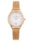FOCE Women's Rose Gold Multifunction Wrist Watch with White Dial, Mesh Strap, Separate Date, Model FCG121RG01