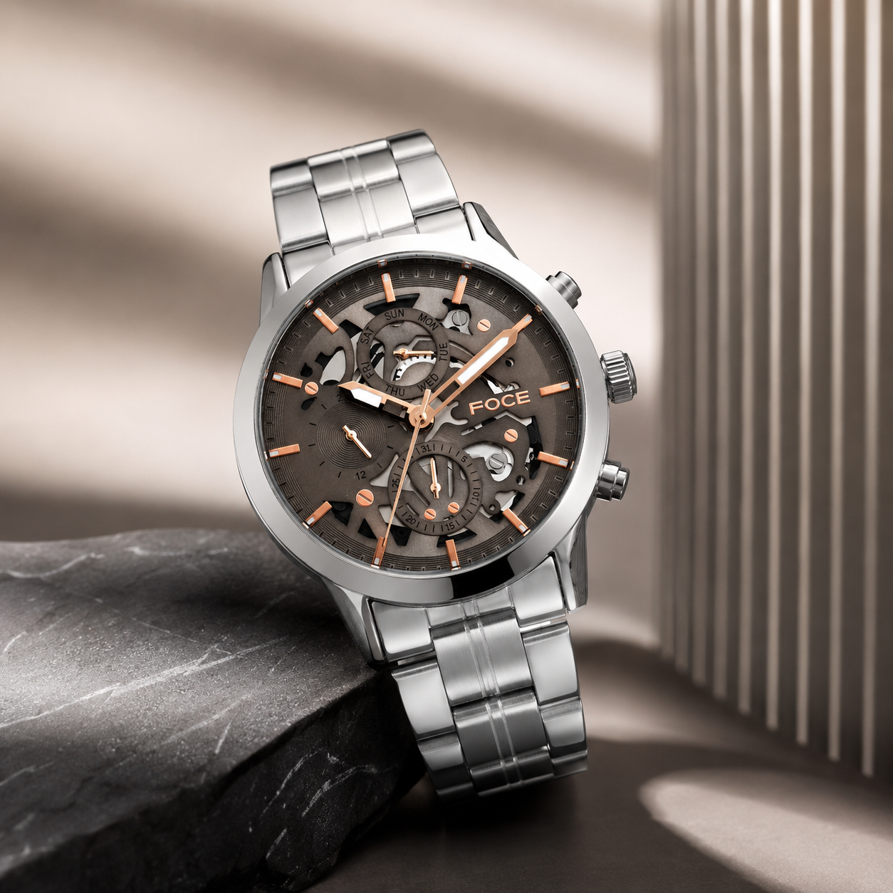 Men’s Skeleton Dial Watch